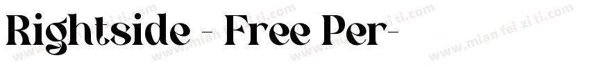 Rightside - Free Per字体转换